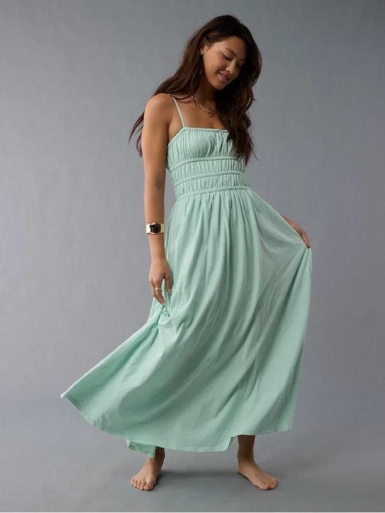 American Eagle Outfitters Dresses & Skirts - American Eagle Mint Smocked Maxi Dress